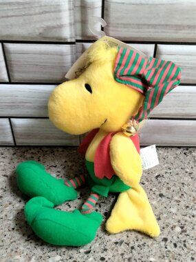 Vintage Peanuts Woodstock Elf Beanbag Plush